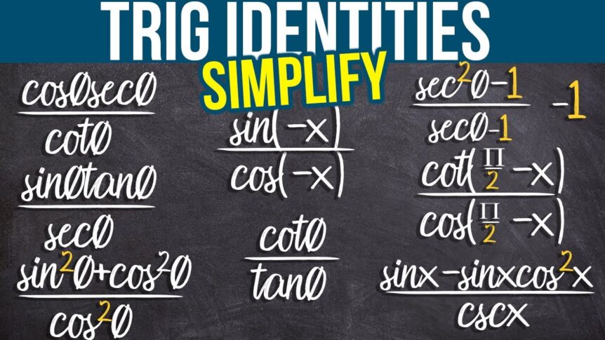 8 Examples of Simplifying Trig Expressions